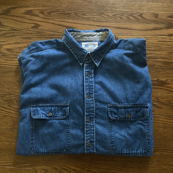 vintage 90s denim shirt - Picture 3 of 6